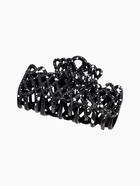 Крабик для волос «Эфи», паутинка, 9 см, чёрный, белый - Фото 4