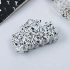 Крабик для волос «Эфи», паутинка, 9 см, чёрный, белый 9709018