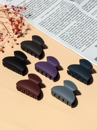 Крабик для волос «Леона», классика матовый, 5.5 см, МИКС (комплект 12 шт) - фото 52062539