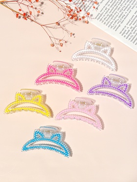 Крабик для волос «Хелен колор», дуга ушки, 10 см, МИКС (комплект 12 шт)