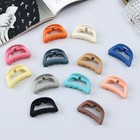 Краб для волос "Леона" дуга геометрия матовый, 5 см, микс (комплект 12 шт) - фото 23281809