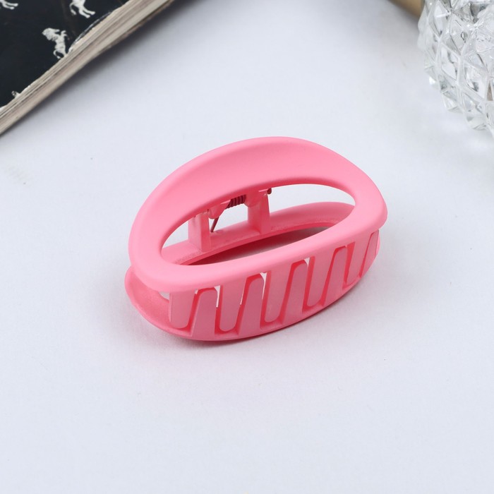 

Краб для волос "Леона" овал классика матовый, 5 см, микс