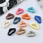 Краб для волос "Леона" овал геометрия матовый, 5 см, микс (комплект 12 шт) - фото 23281822