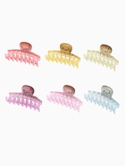 Крабик для волос «Фрида», прямой матовый, 7 см, МИКС (комплект 12 шт) - фото 51883897