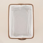 Короб для хранения вещей SL Home, 35×25×23 см, коричневый - Фото 5