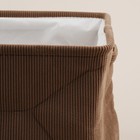 Короб для хранения вещей SL Home, 35×25×23 см, коричневый - Фото 4