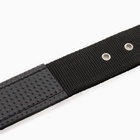 Ошейник «Комфорт» комбинированный, 70×4 см, ОШ 51-61 см, чёрный - Фото 9