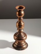 Металлический подсвечник на 1 свечу «Эрмете», состаренная бронза, 13.5×13.5×36.5 см 9826645 - фото 16564332