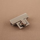 Застёжка для сумки, 3.9×2.6 см, цвет серебряный - Фото 2