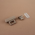 Застёжка для сумки, 3.9×2.6 см, цвет серебряный - Фото 3