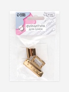 Застёжка для сумки, 3.9×2.6 см, цвет золотой - Фото 7