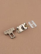 Застёжка для сумки, 3.3×3.3 см, цвет серебряный - Фото 4