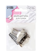 Застёжка для сумки, 3.3×3.3 см, цвет серебряный - Фото 7
