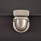 Застёжка для сумки, матовая, 3,5 × 4,7 см, цвет жемчужный серебряный - Фото 5