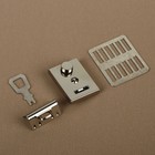 Застёжка для сумки, 3.5×2.6 см, цвет серебряный - Фото 3