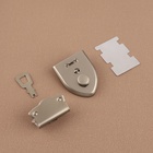 Застёжка для сумки, с ключом, 3.8×5 см, цвет серебряный - Фото 3