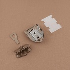 Застёжка для сумки, с ключом, 3.8×5 см, цвет серебряный - Фото 4