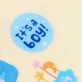 Топпер для торта «Мальчик» (комплект 2 шт)