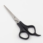 Ножницы парикмахерские с упором, лезвие — 6,5 см, цвет чёрный - фото 320722360