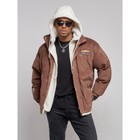 Куртка плюшевая мужская, размер 54, цвет коричневый - Фото 6