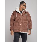 Куртка плюшевая мужская, размер 54, цвет коричневый - Фото 9