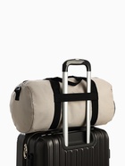 Сумка дорожная на молнии, боковой карман/сетка, держатель для чемодана, длинный ремень, серая - Фото 3