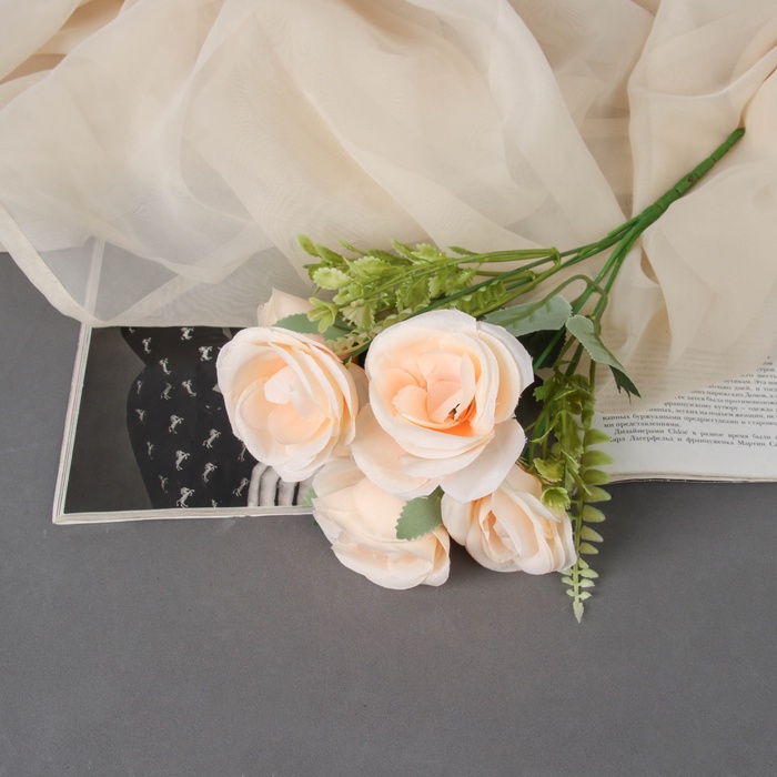 Букет искусственный «Роза Ангес», 6×30 см, МИКС - Фото 1