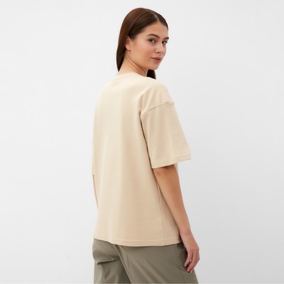 Футболка женская MIST Basic, бежевый, р. L-XL