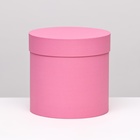 Шляпная коробка розовая, 18 х 18 см - Фото 1