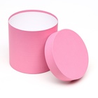 Шляпная коробка розовая, 18 х 18 см - Фото 3