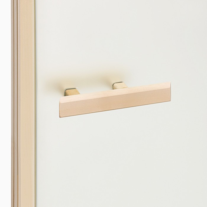 Дверь для бани и сауны "Сатин", размер коробки 180х80 см, липа 8 мм