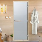 Дверь для бани и сауны "Графит", размер коробки 170х70 см, липа, 8 мм - фото 2174197