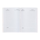 Ежедневник на склейке недатированный А6 48 листов, мягкая обложка, Мрамор розовый. Коллаж, фольга - Фото 3