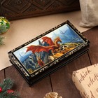 Шкатулка - купюрница «Дракон», 8,5 × 17 см, лаковая миниатюра - фото 11606796