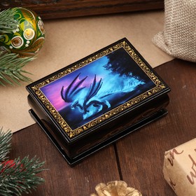 Шкатулка - купюрница «Дракон», 6 × 9 см, лаковая миниатюра