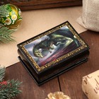 Шкатулка - купюрница «Дракон», 6 × 9 см, лаковая миниатюра - фото 11606809