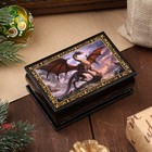 Шкатулка - купюрница «Дракон», 6 × 9 см, лаковая миниатюра - фото 11606813