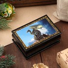 Шкатулка - купюрница «Дракон», 6 × 9 см, лаковая миниатюра - фото 5156595