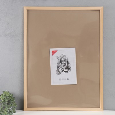 Фоторамка для фото 60×80 см Nauru, натуральная, (пластиковый экран)