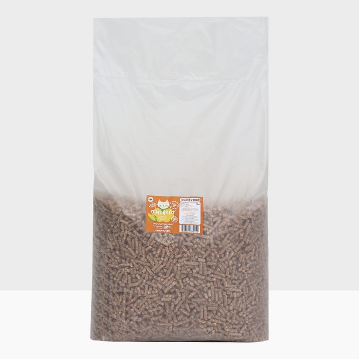 Наполнитель для кошачьего туалета «ОМОЙКОТ», кукурузная гранула, 6 мм 10 кг - Фото 1