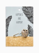 Булавка «Филин», 2.5 см, цвет чёрно-белый в золоте - Фото 4