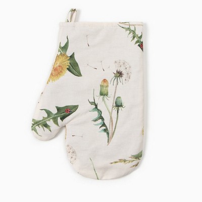 Варежка-прихватка Этель «Одуванчики», 20×27 см, 100% хлопок, саржа 178 г/м²