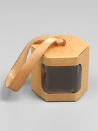 Коробка подарочная шестигранная, с окном, крафт, 7×7×7 см - Фото 2