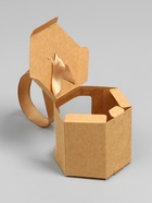 Коробка подарочная шестигранная, с окном, крафт, 7×7×7 см - Фото 4