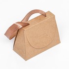 Коробка складная, с ручкой, крафт, 10×7.5×5 см - Фото 2