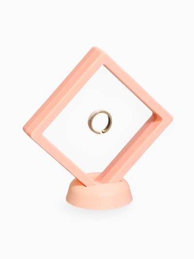 Подставка для украшений «QF. Ромб», 9×2.5×9 см, розовая
