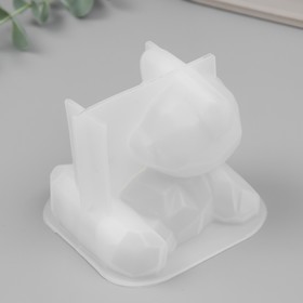 Молд силикон 3D "Медведь. Грани" 10х9,7х8,1 см