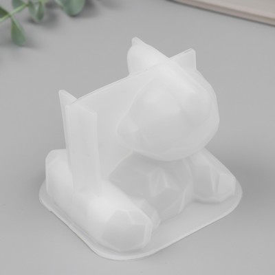 Молд силиконовый 3D «Медведь», 10×9.7×8.1 см