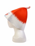 Набор для бани с принтом «С новым годом!», 5 предметов: шапка, рукавица, тапочки, коврик, портфель, красный, «Банная забава» - Фото 15