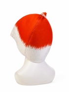 Набор для бани с принтом «С новым годом!», 5 предметов: шапка, рукавица, тапочки, коврик, портфель, красный, «Банная забава» - Фото 16